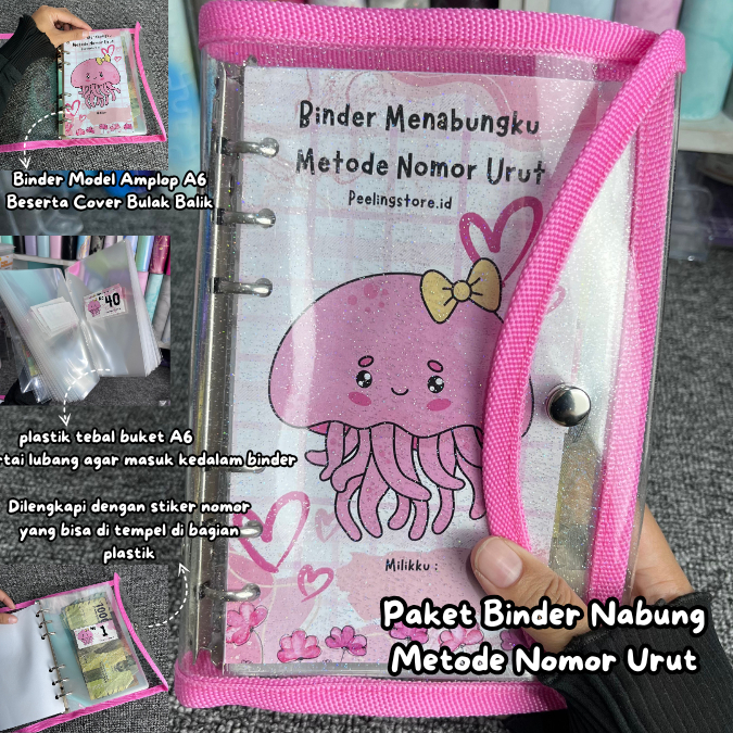 

PAKET BINDER MENABUNG METODE NOMOR URUT 1-60 DAN 1-120