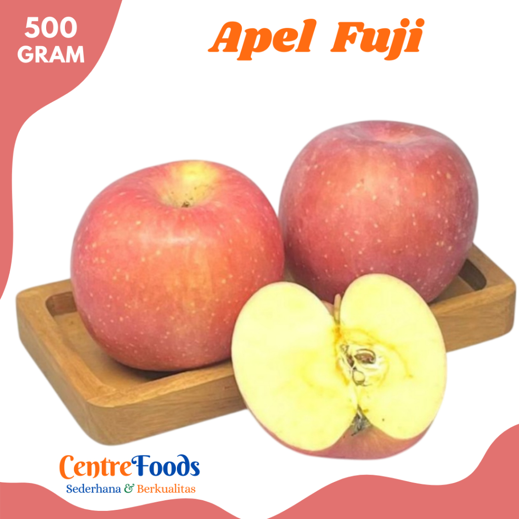 

APEL Fuji - Buah Apel Fuji Import Fresh | 500gr [ Harga Per 0,5 Kg ]