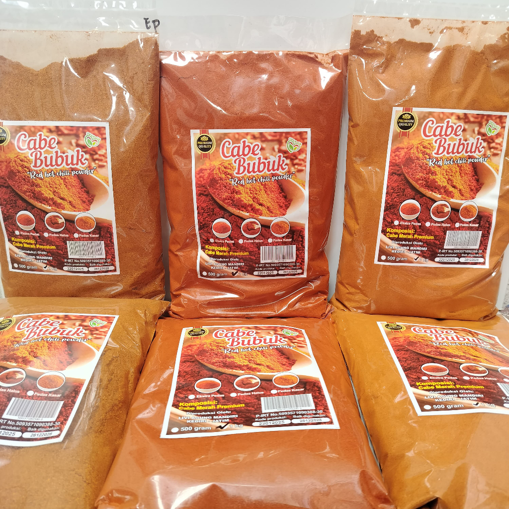 

CABE BUBUK PEDAS MURNI KEMASAN 500 GR