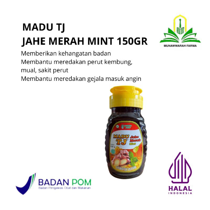 

Madu Tj Jahe merah mint 150gr - Membantu meredakan gejala masuk angin