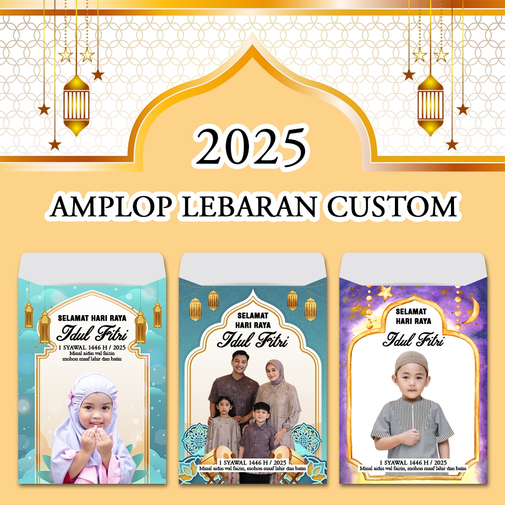 

amplop lebaran 2025 custom foto