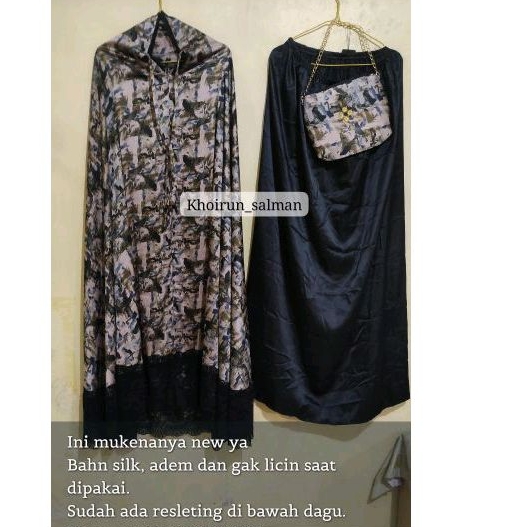 mukena bahan silk