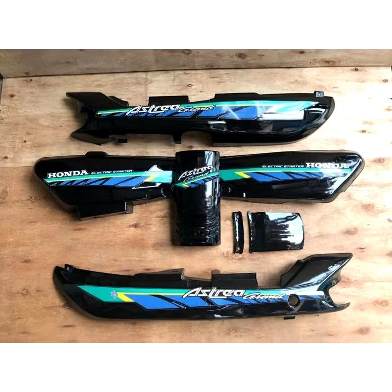 Paket Cover Body Bodi Astrea Grand Legenda Impressa Body Astrea Grand Sabit Hijau Biru