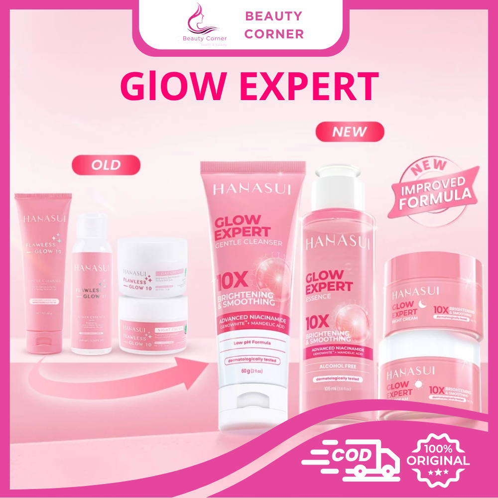 Hanasui Glow Expert Series {Essence, Night Cream, Day Cream, Gentle Cleanser}