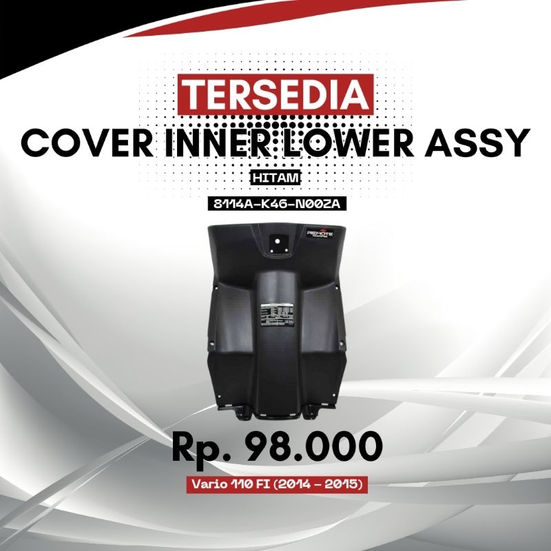 Cover Inner Lower Assy untuk motor Vario 110 FI (2014-2015)