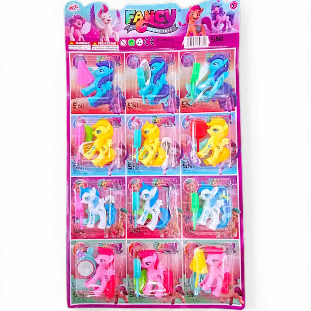 BONEKA SET KUDA PONY UNICORN / FANCY KUDA PONY TOYS / UNICORN PONY SET