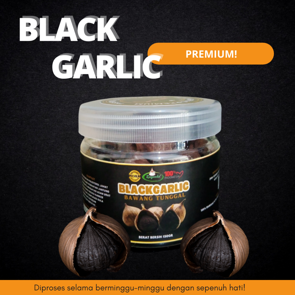 

BLACK GARLIC / BAWANG HITAM / BAWANG TUNGGAL / 150gr / Rempah / JSR / 100% ASLI / Zayeeda