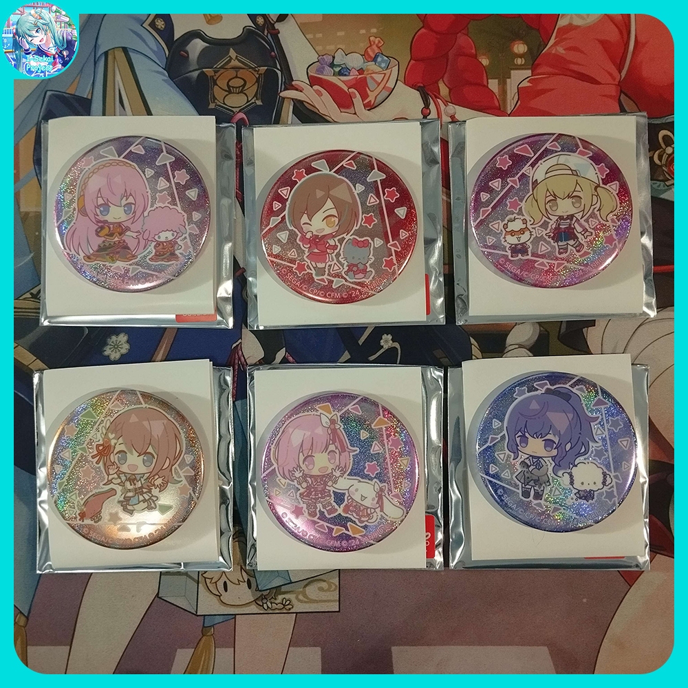 Project Sekai × Sanrio Chibi Hologram Badge 56mm