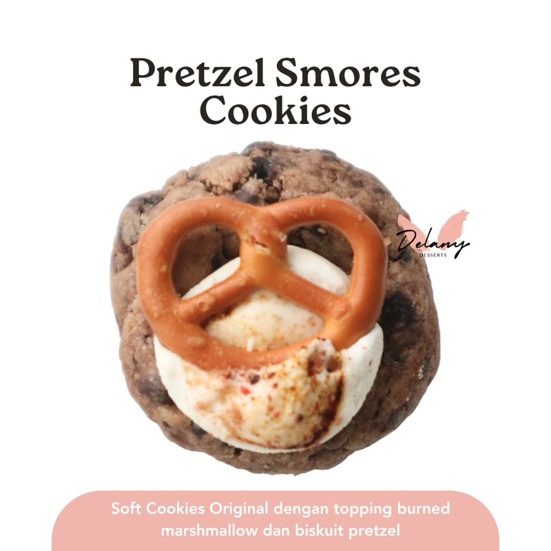 

Pretzel Smores Cookies Soft Cookies Premium by Delany Desserts