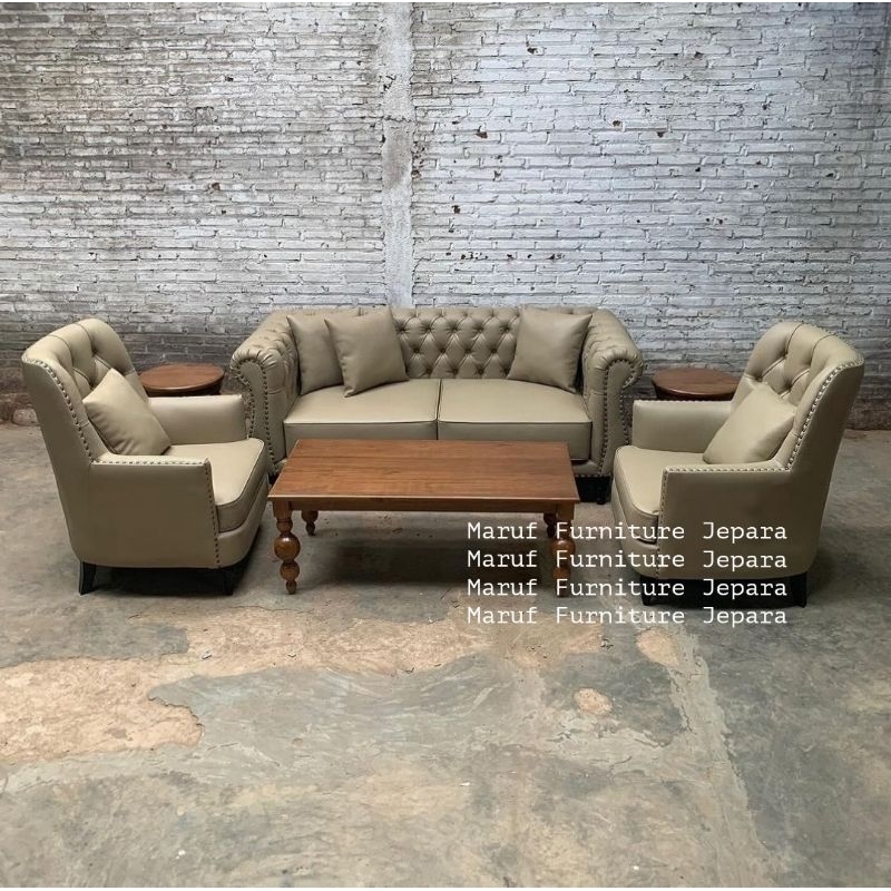 Set Kursi Sofa Tamu Minimalis 211 + Meja