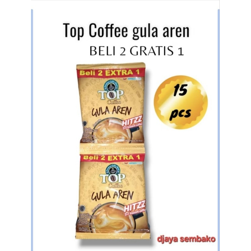 

TOP COFFEE GULA AREN 1 RENTENG ISI 15 PCS