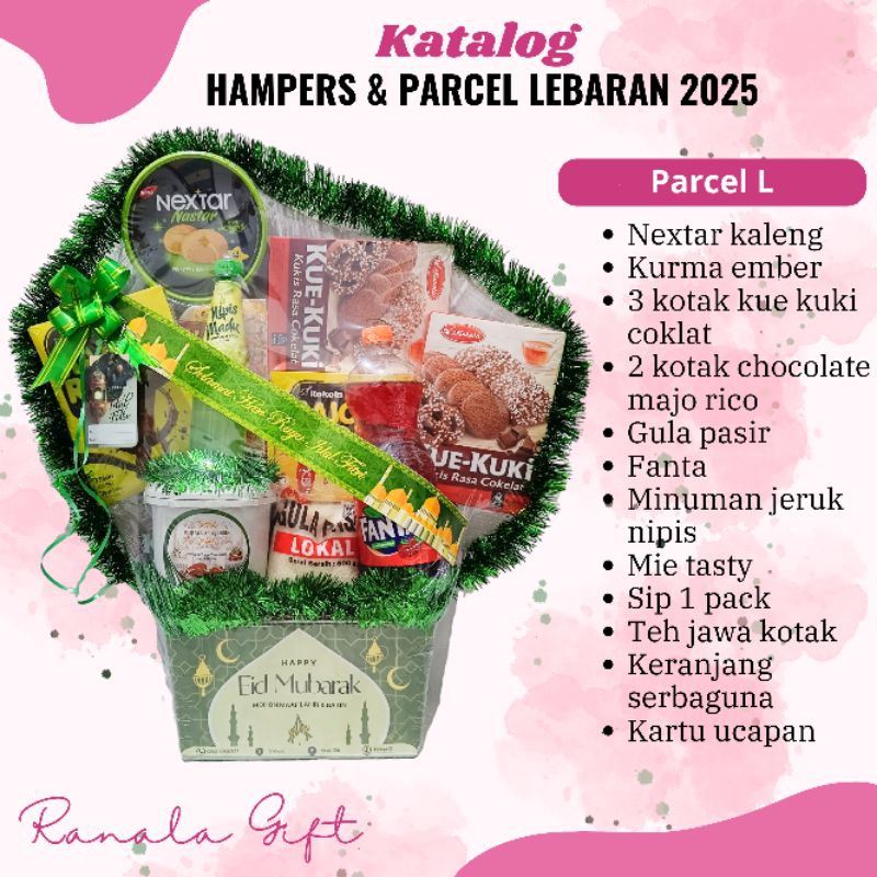 

Parsel lebaran L / parsel Imlek / Parsel makanan / Parsel Idul Fitri / parsel snack / Hampers lebaran / hantaran lebaran / gift lebaran / parsel sembako