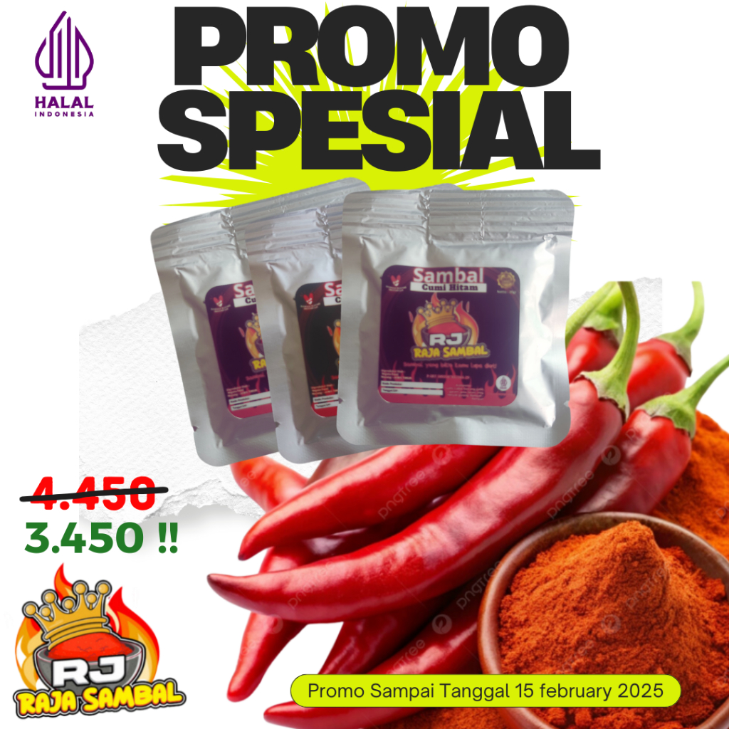 

RJ - Raja Sambal - Sambal Cumi Hitam Sachet 20gr