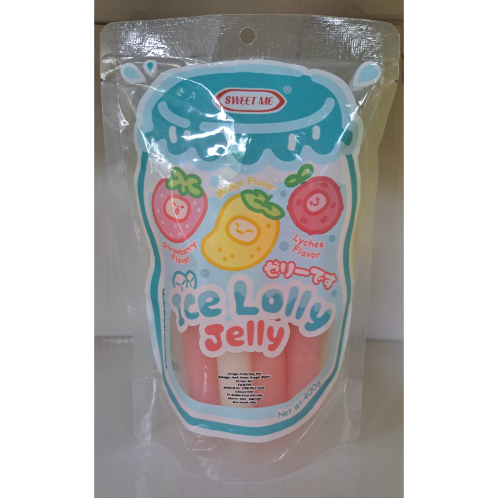 

sweet me ice lolly jelly 1 bag isi 9 pcs 400g