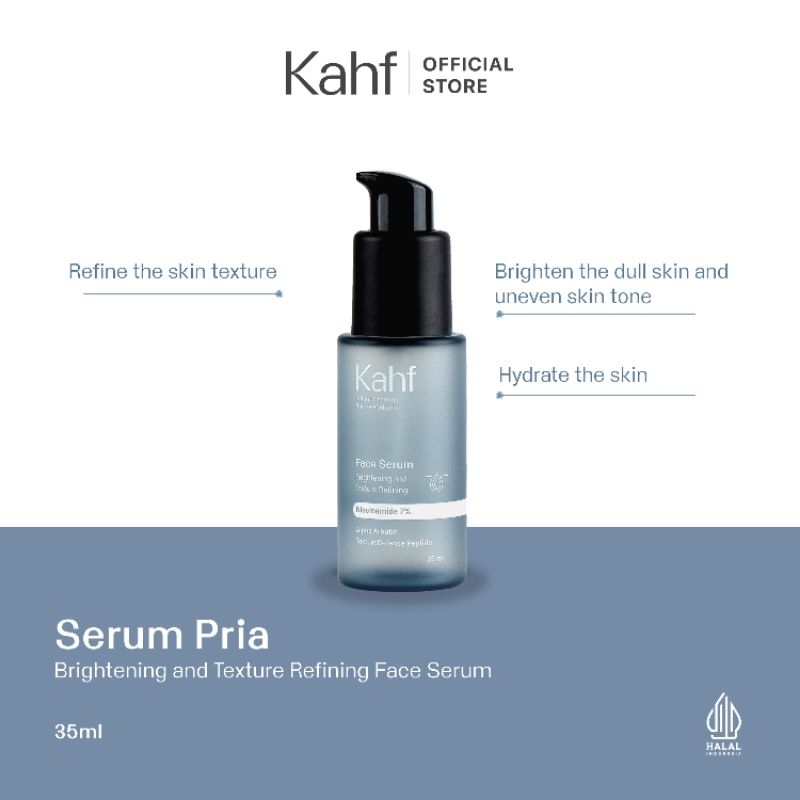 Kahf Face Serum | 7% Niacinamide | serum wajah | serum pria | Cerah maksimal