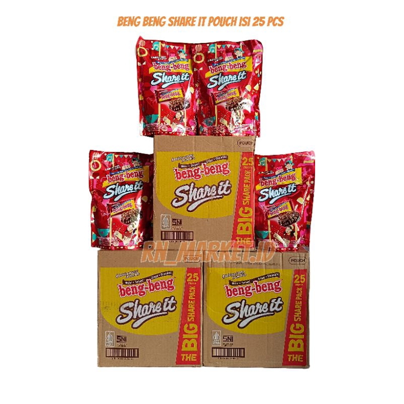 

Beng-Beng Share It Big Pack Isi 25 Pcs (9, 5 gr X 25 ) Beng Beng mini coklat caramel beng beng pouch