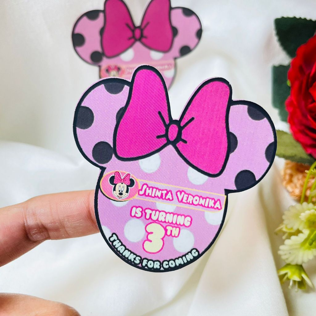 

4-8 Sticker Karakter Ulang Tahun Anak Threemind Stiker Ultah Free Design Birthday Custom Chromo