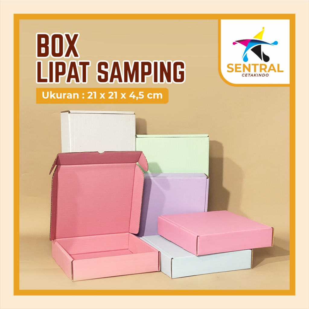 

Box DC LS & LD (21 x 21 x 4,5 cm) - Kardus Packing Kado Gift Box Aesthetic / Custom Hampers Murah