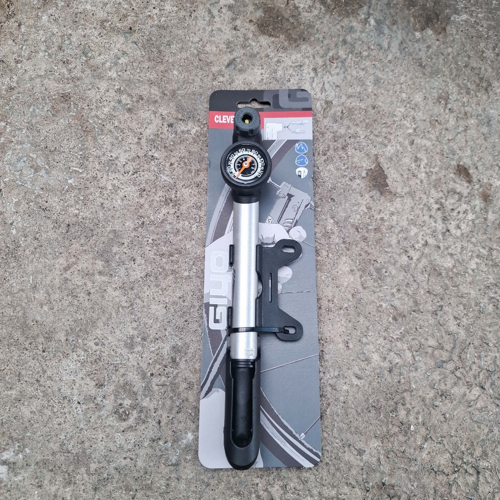 Pompa Sepeda Portable Giyo GP-43CA Mini 120 Psi Clever Valve Presta Schrader