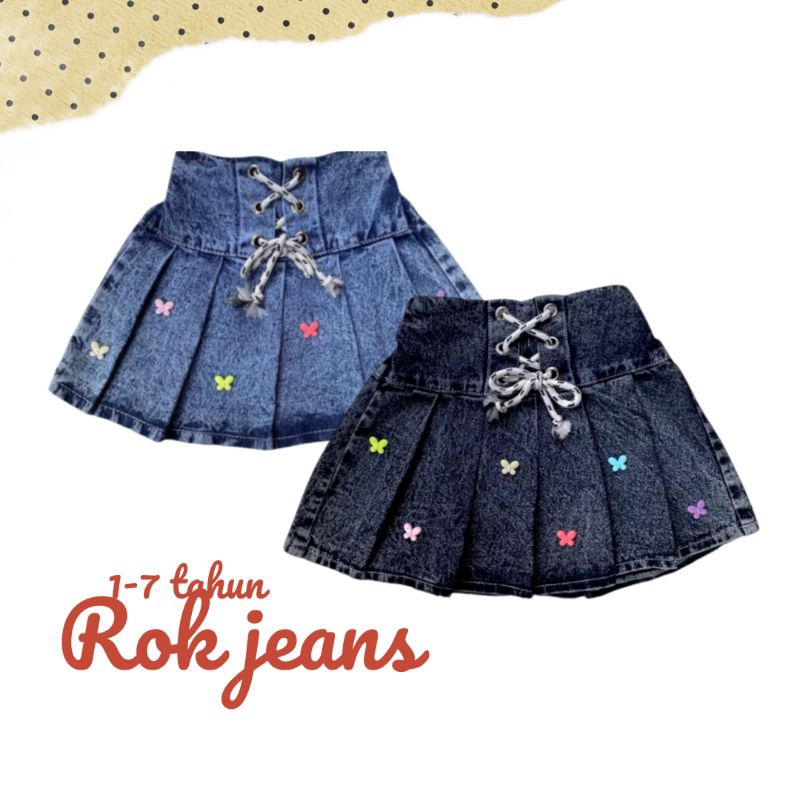 Rok Pendek Anak Rok Jeans Pendek Mayung