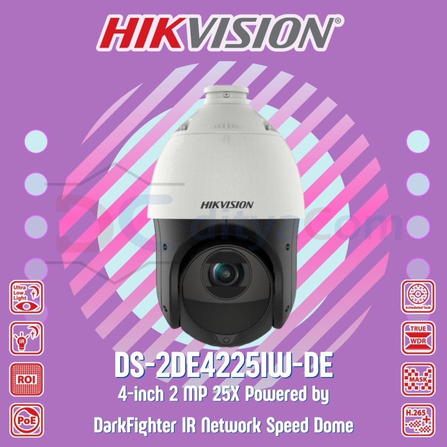 CAMERA CCTV HIKVISION DS-2DE4225IW-DE 2MP 25X PTZ NETWORK SPEED DOME