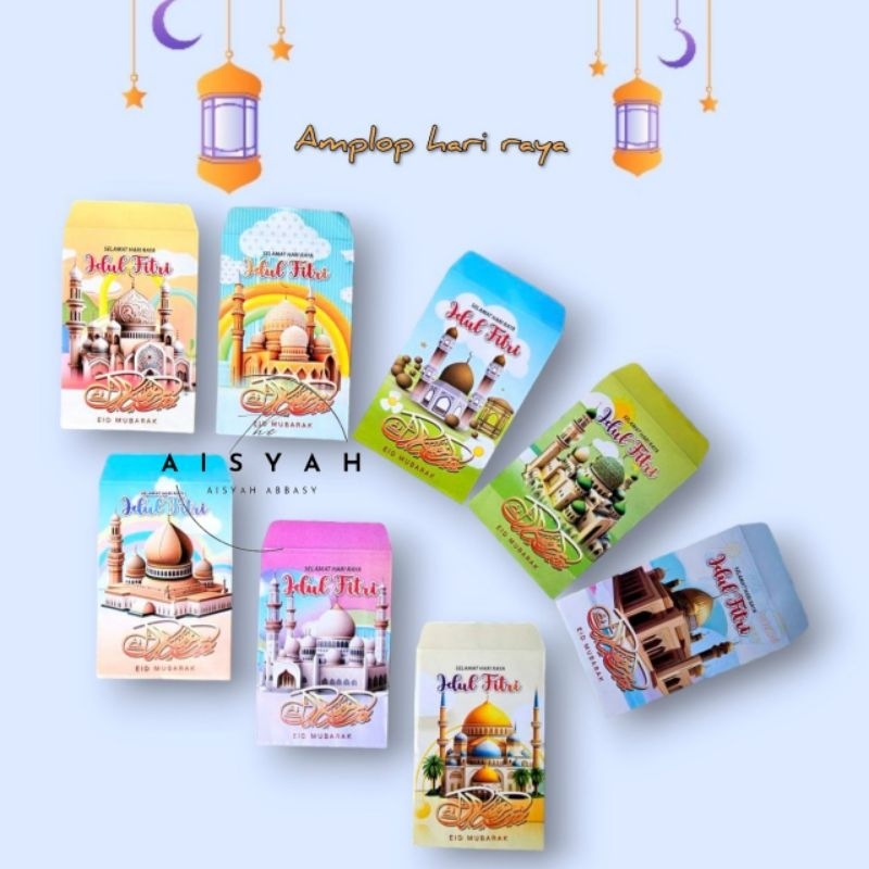 

Amplop lebaran Angpau lebaran Karakter Masjid V ukuran medium isi 10 lembar
