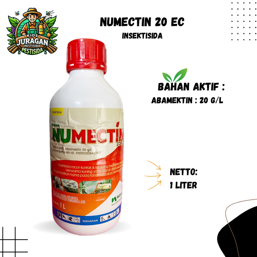 NUMECTIN 20EC 1lITER INSEKTISIDA ABAMEKTIN FREE KAOS