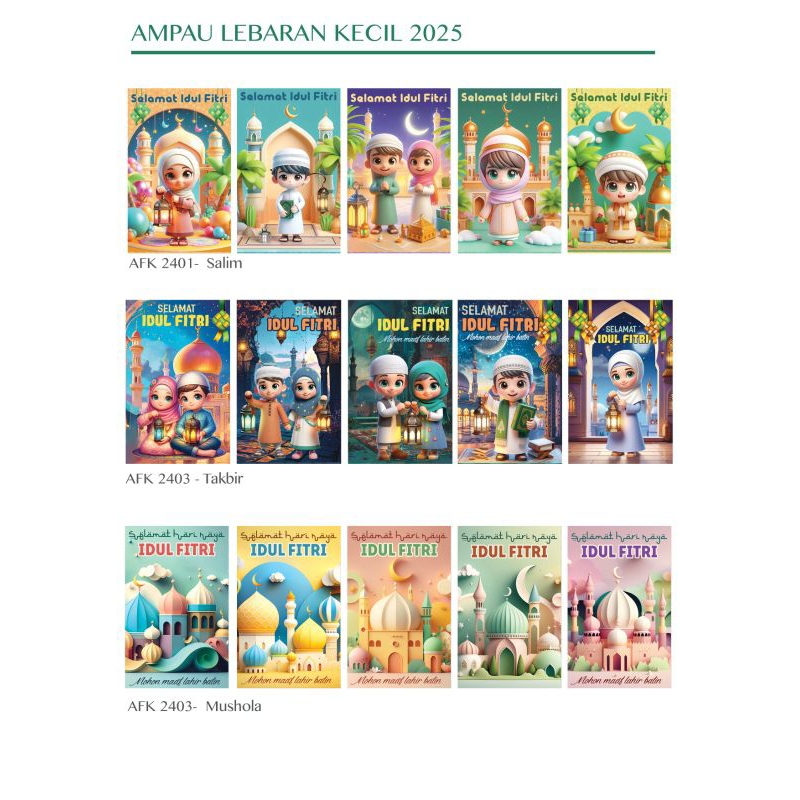 

Amplop / Angpao Lebaran Idul Fitri Kecil isi 8lembar