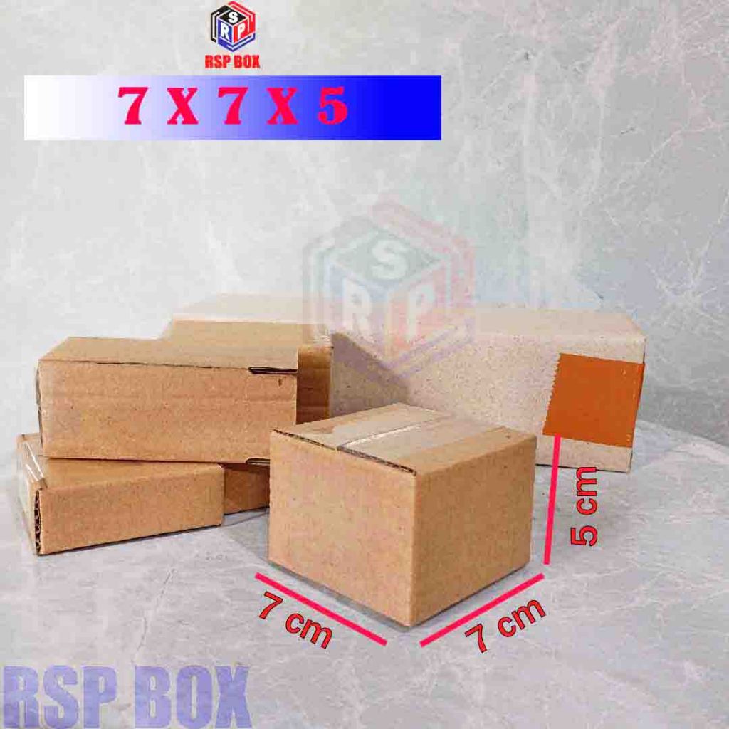 

Kardus ukuran 7x7x5 cm box packing paket online murah dus packaging karton box