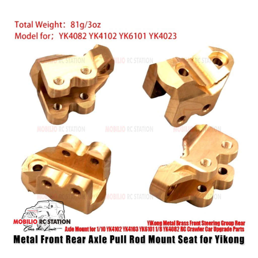 Upgrade Metal Brass Axle Pull Rod Mount Seat for Yikong YK4102 YK4082