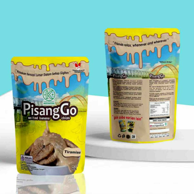 

SNACK CEMILAN KERIPIK PISANG VARIAN TIRAMISU "PISANGGO TIRAMISU" YANG ENAK, GURIH, DAN LEZAT, PRODUK LOKAL HALALAN THOYYIBAN