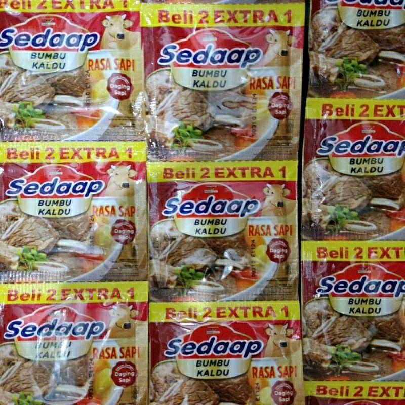 

Sedaap Bumbu Kaldu 9gr 1 renceng isi 18 pcs