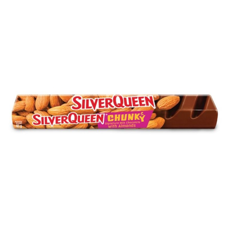 

SilverQueen Chunky Bar Cokelat Almond 85 g - only sameday dan instan