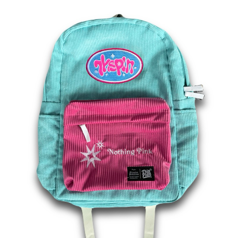 Tas Ransel Backpack Corduroy Nothink Pink Thisplan