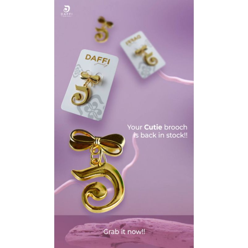 CUTIE PREMIUM BROOCH DAFFI HIJAB BROSS HIJAB BROSS JILBAB PREMIUM