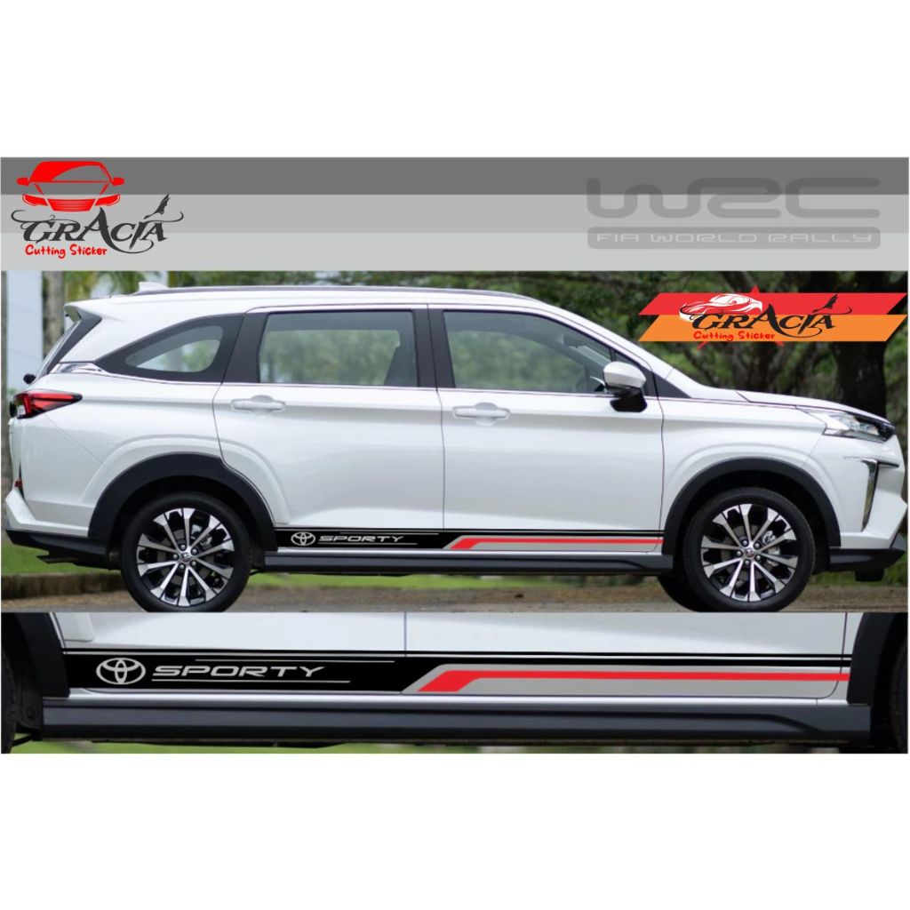 STICKER STIKER AKSESORIS ALL NEW VELOZ STICKER MOBIL TOYOTA VELOZ 2022 KEREN