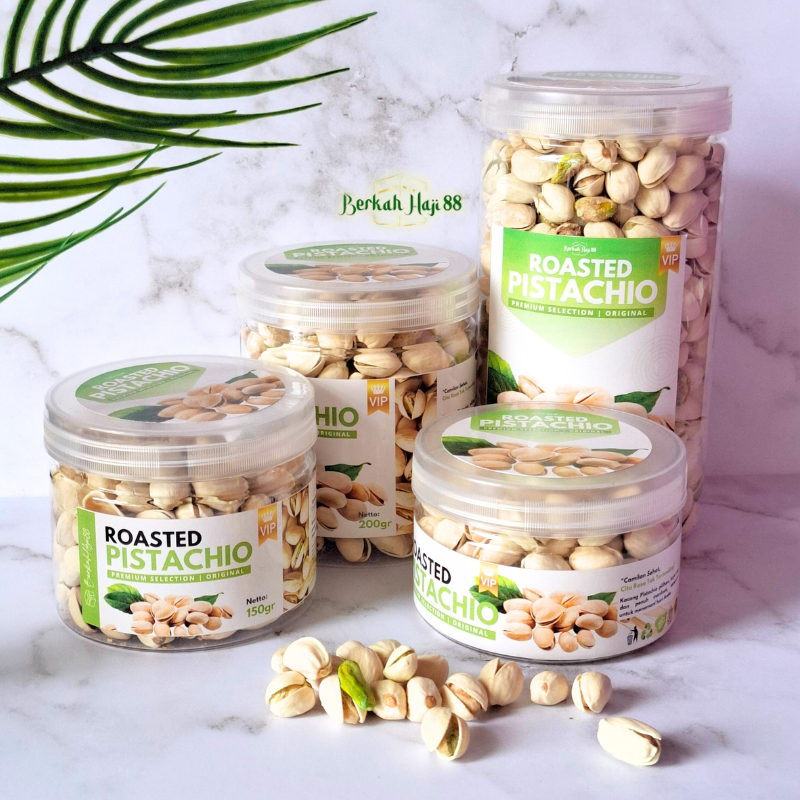 

Kacang Pistachio Toples Panggang Renyah Premium Original 100% Kacang Fustuk Oleh Oleh Haji dan Umroh