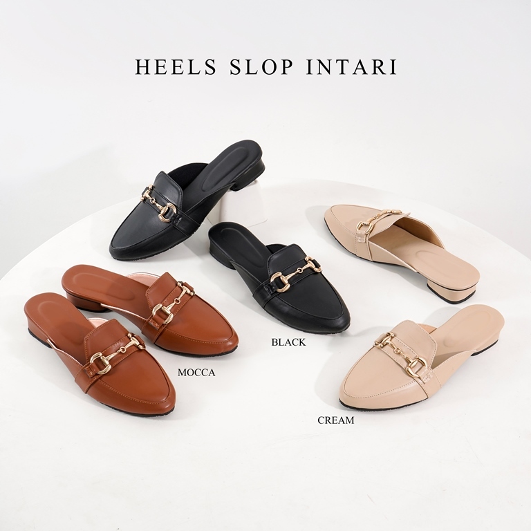 Handmadeshoesby - [Heels Murah] Heels Slop Intari