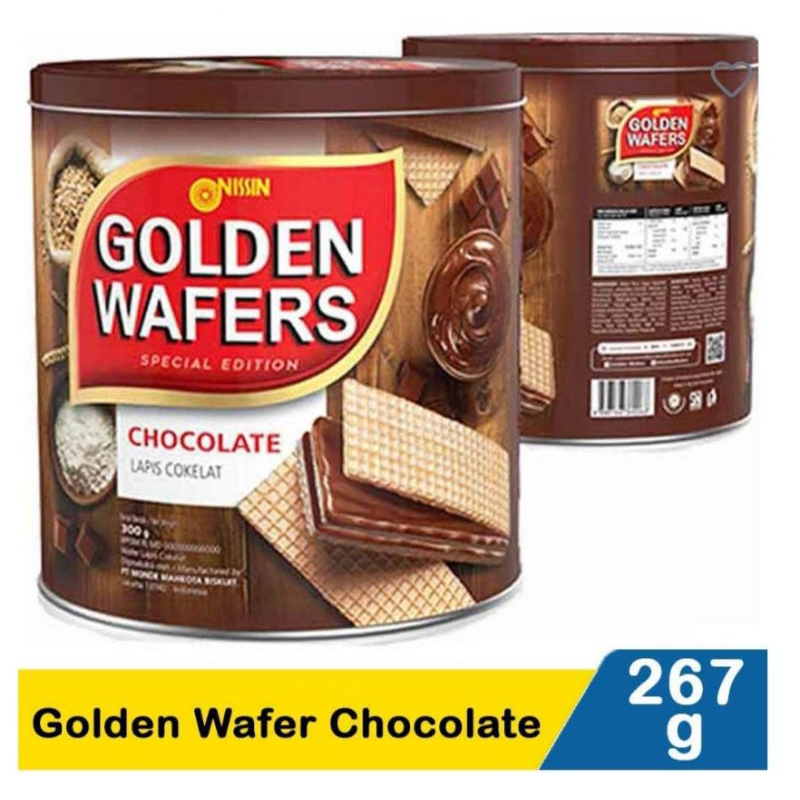 

Nissin golden wafer coklat 267g snack lebaran