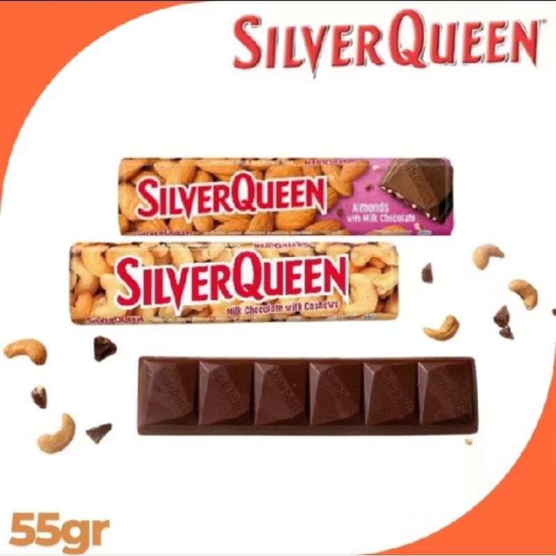 

Silverqueen Coklat Almond/ Cashew 55g