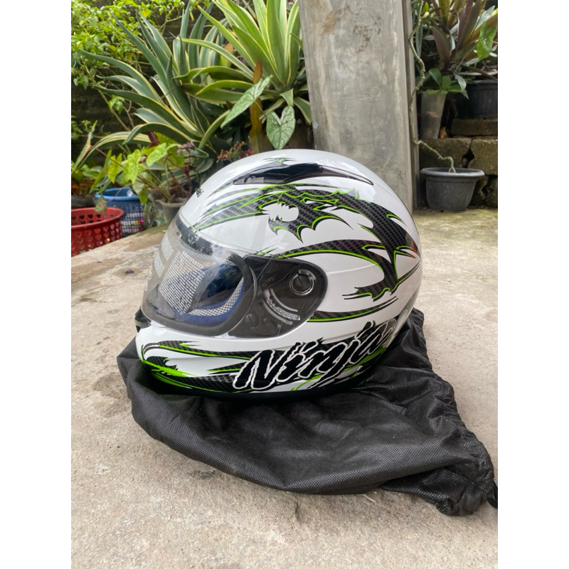 HELM ORI NINJA / HELM KAWASAKI NINJA LIKE NEW
