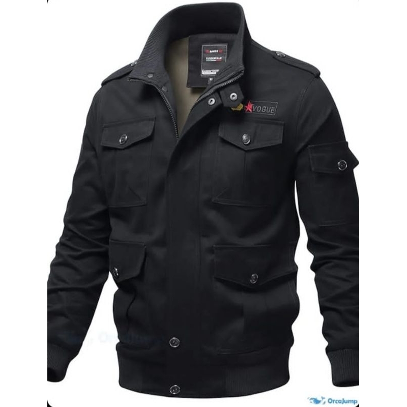 jaket fogue canvas premium/jaket pria bestseller/bomber distro canvas/jaket terbaru