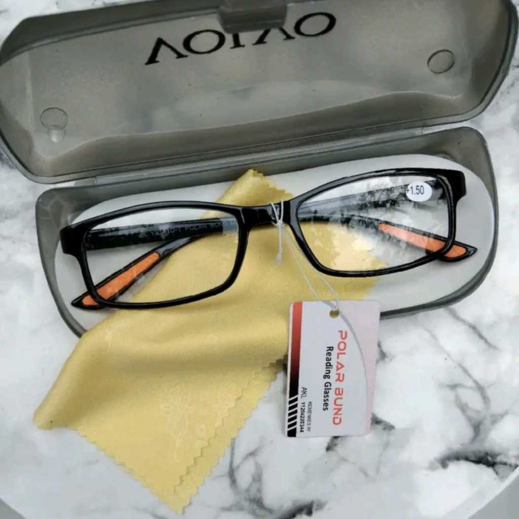 Kacamata Baca Plus Rabun Dekat Frame Lentur Elastis Anti Patah Ukuran Plus +0.50 Sampai Plus +4.00 B