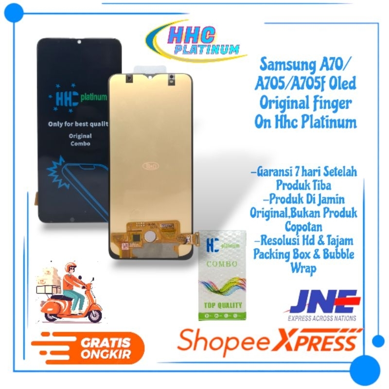 LCD TOUCHSCREEN SAMSUNG A70/A705/A705F OLED ORIGINAL FINGER ON