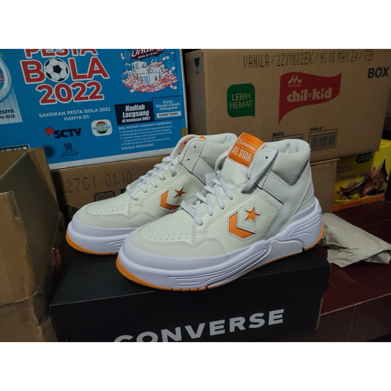 CONVERSE WEAPON CX MID LEATHER SUEDE ORANGE