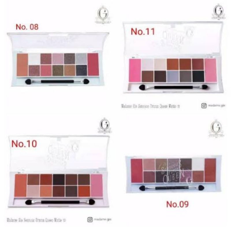 eyeshadow pallet Madam Gie