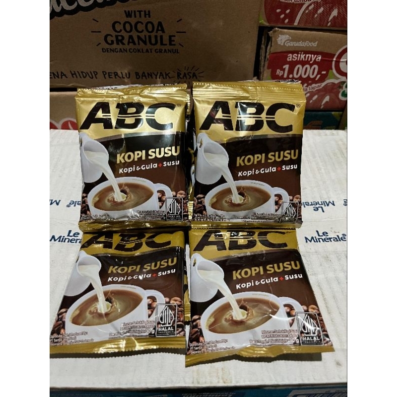 

JUAL ABC KOPI SUSU [KOPI+GULA+SUSU] 1 RENCENG 10 PCS