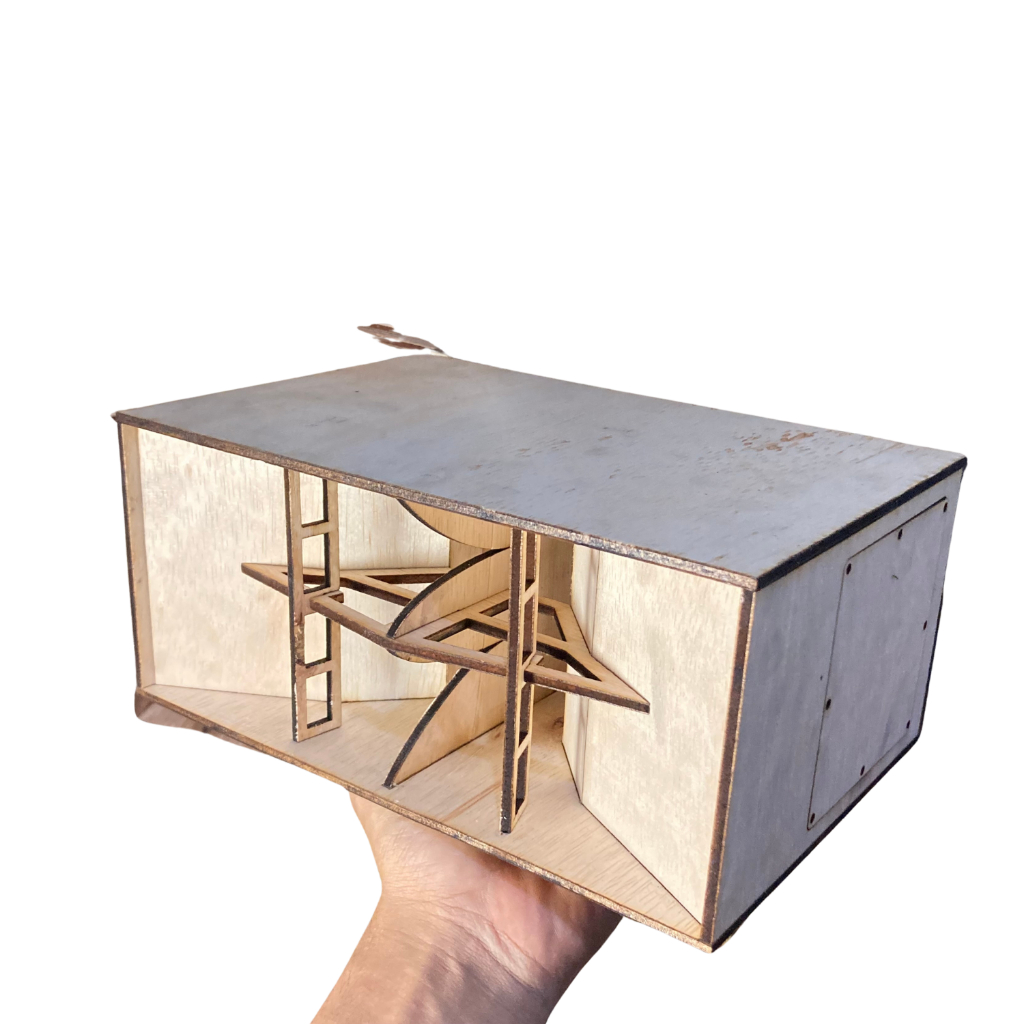 Box Speaker CLA 3 Inch Double Ketebalan Bahan 4mm Pemotongan CNC Laser Cocok Buat Sound Miniatur