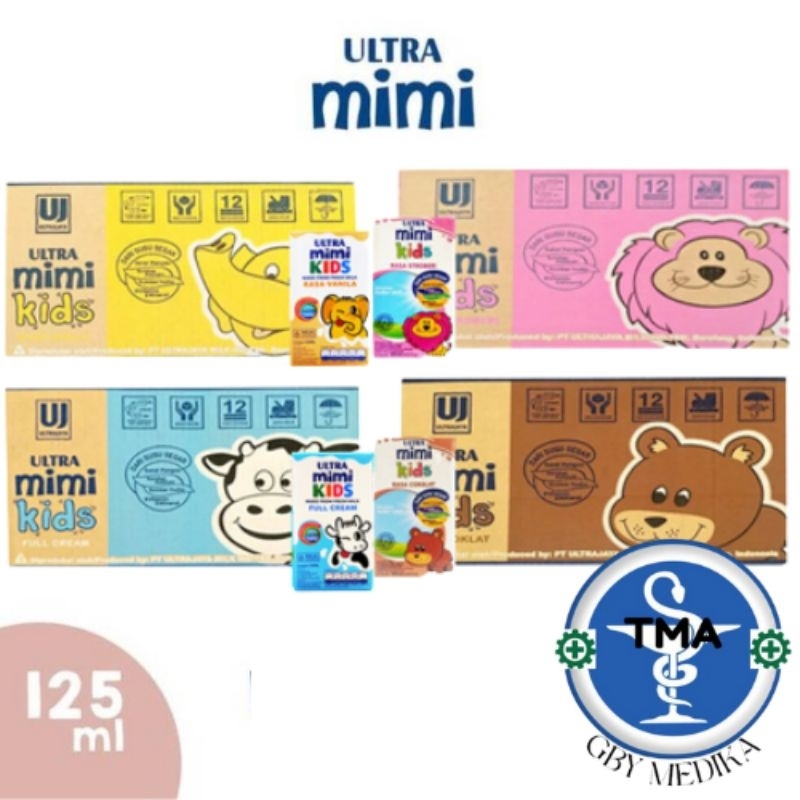 

Ultra Mimi Full Cream Coklat Vanila Strawberry 125ml per Karton