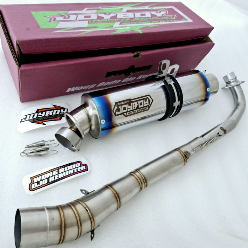 Termurah Knalpot Racing Joy boy Original Suara Ngebas empuk PNP Absolut revo Vega r lama Supra x 125